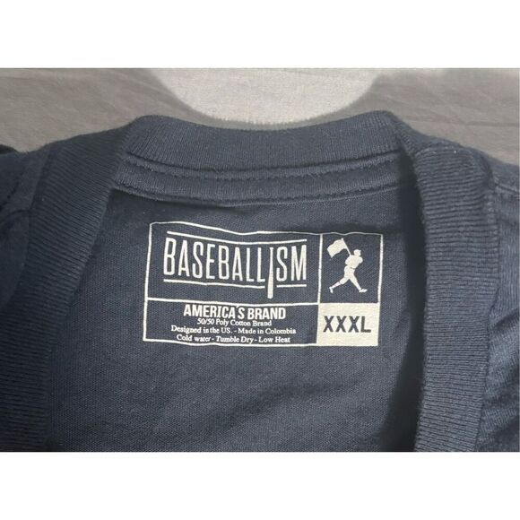 Baseballism Milwaukee Brewers Shirt Men's XXXL 3XL Blue Short Sleeve Baseball - Picture 6 of 7